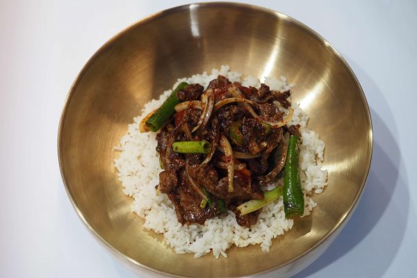 Cumin Beef Flank with Rice